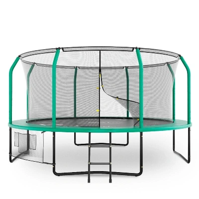 Батут UNIX Line Премиальный с играми / Supreme Game 14 ft (427 см) зеленый